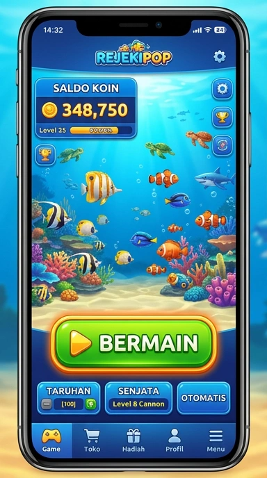 Screenshot aplikasi RejekiPop menampilkan daftar aplikasi yang terkurasi.